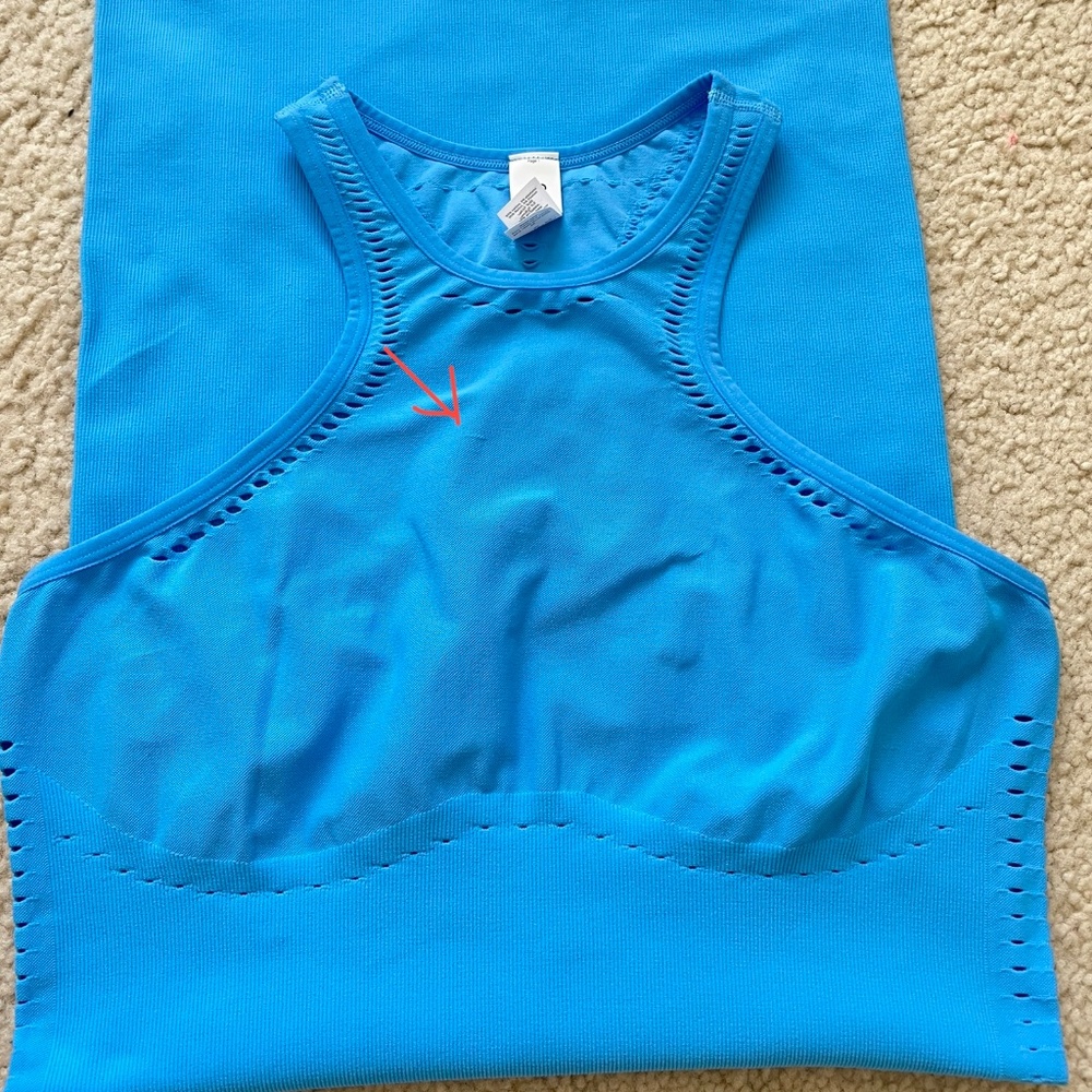 ALO Yoga Sky Blue Racerback Bodycon Dress - Picture 15 of 15